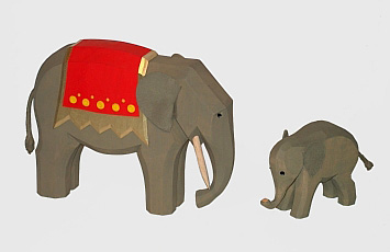 Sievers-Hahn Krippenfigur Elefant groß, 13cm, Art.1200