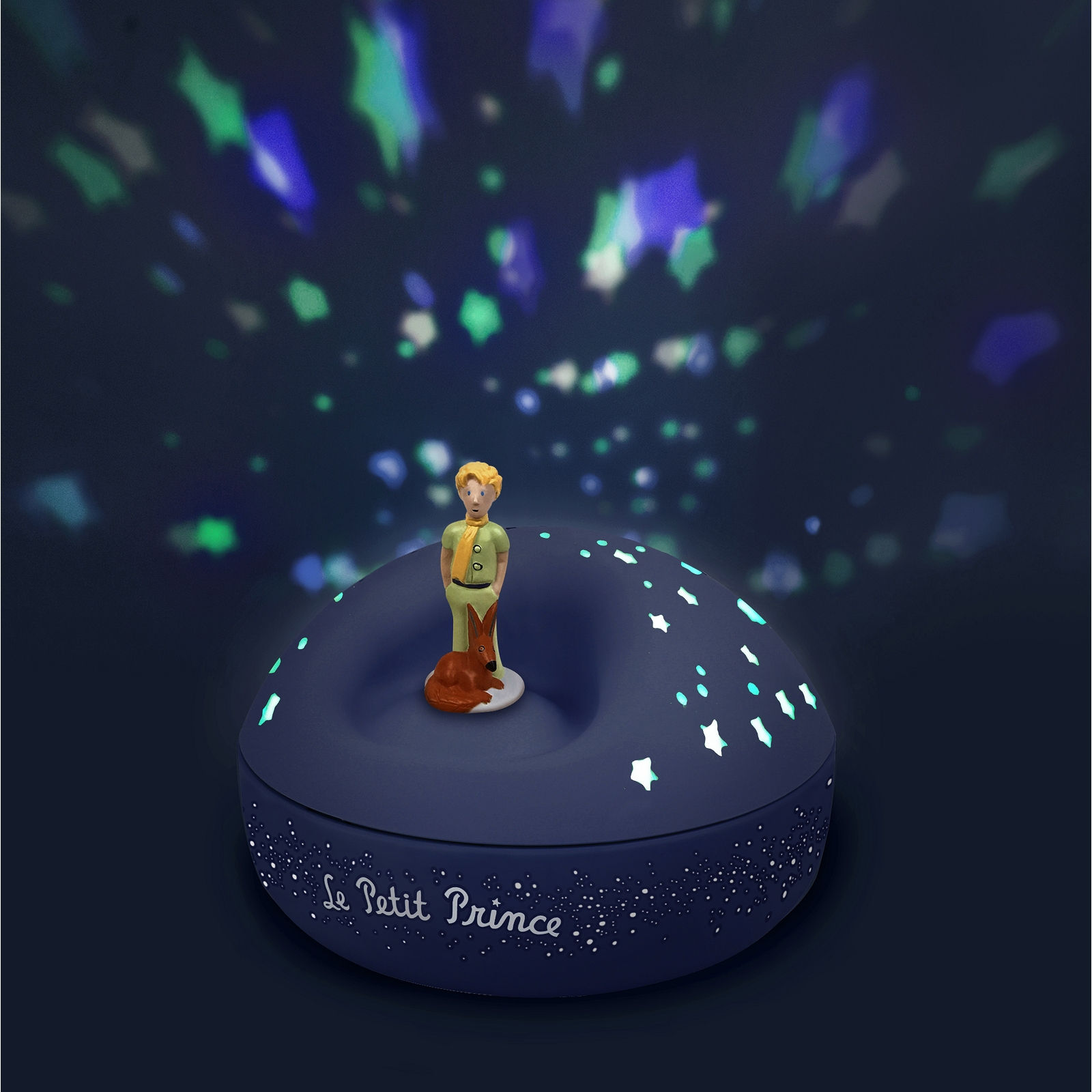 Trousselier Nacht Licht - Kleiner Prinz Sternen Projektor mit Musik - 12 cm