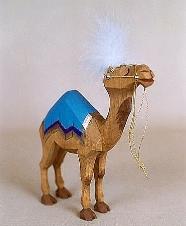 Sievers-Hahn Krippenfigur Kamel stehend  aufgezäumt, 21 cm hoch Art. 1181