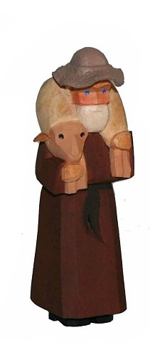 Sievers-Hahn Schäfer mit Schaf und Hut, 12 cm hoch, Art. 1079